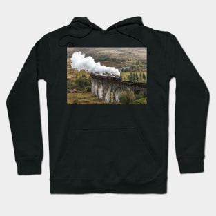 The Jacobite crossing Glenfinnan Viaduct Hoodie